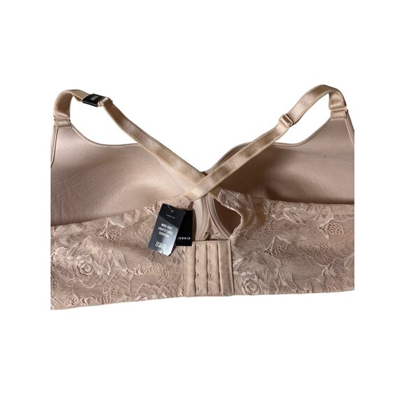 Torrid Curve Bra Size 46 DD Nude Beige Wire-Free‎ Lightly Lined Everyday NWT - Picture 7 of 9